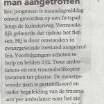 algemeen 14 08 zwaartgewonde man aangetroffen