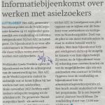 algemeen 21 08 informatiebijeenkomst over werken met asielzoekers